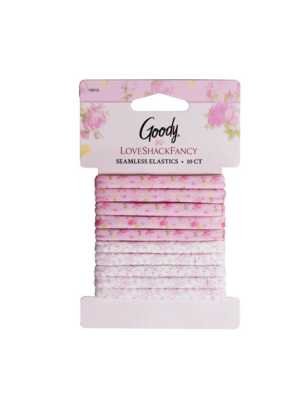 LoveShackFancy x Goody hair elastic hair ties Rose Ikat